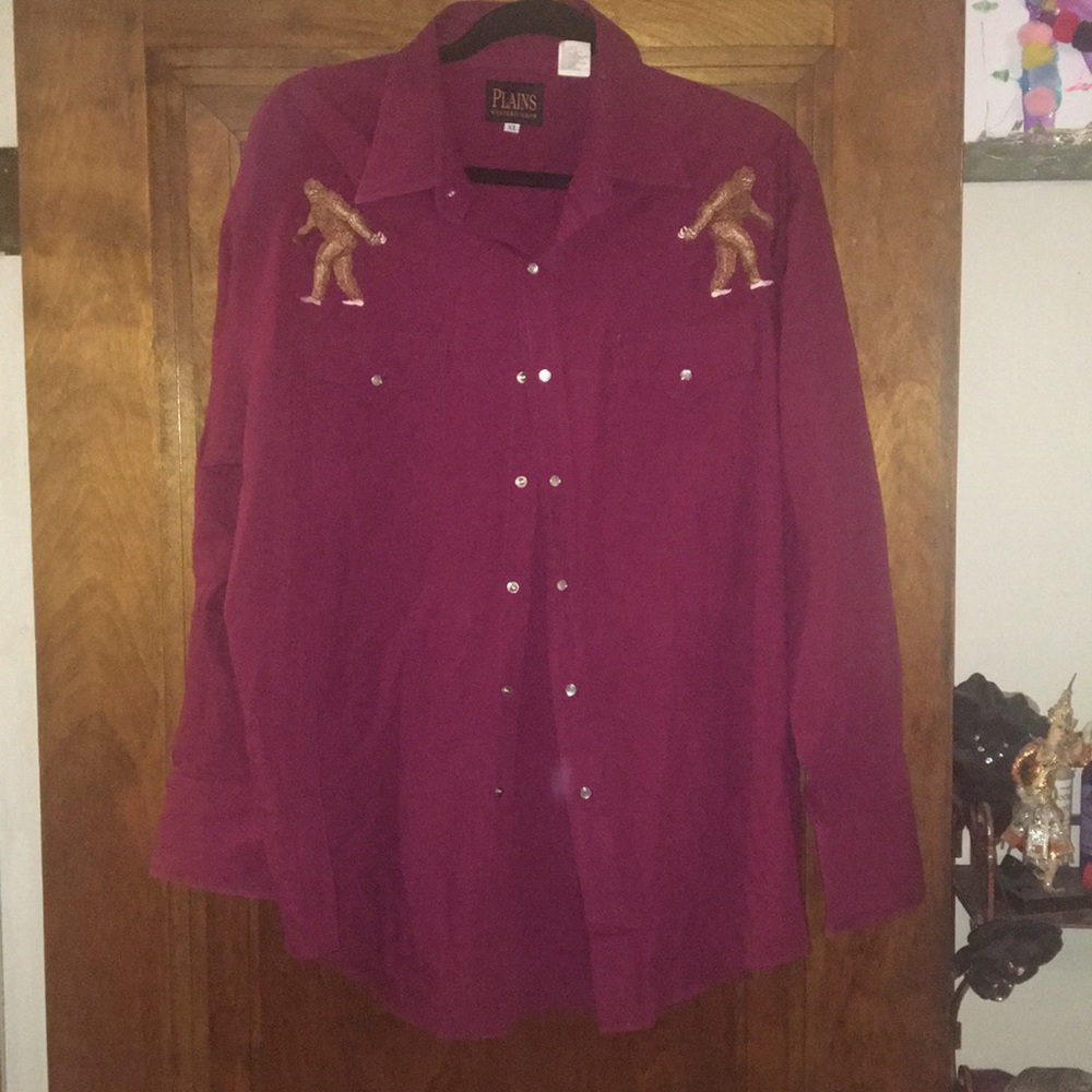 Men’s XL embroidered western shirt